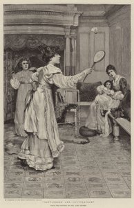 Battledore en Shuttlecock door Lawrence Alma Tadema